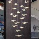 Axyaa Modern LED Pendant Chandelier for Staircase & Living Room Decor