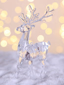 Axyaa Deer Ornament: Acrylic Figurine Sculpture for Christmas Decor