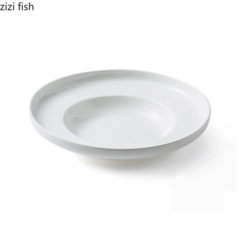 Axya Ceramic Round Dinner Plate Set for Home Kitchen Dining