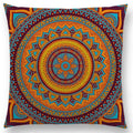 Axyaa Boho Rainbow Mandala Pillow Case Sun Moon Flowers Dream Fantasy Cover