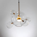 Axyaa Glass Bubble Ball LED Pendant Chandelier for Kid Room and Kitchen Island