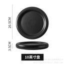 Axyaa European Matte Ceramic Pasta Plate, Hotel Restaurant Steak Plate