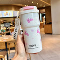 Axyaa Stainless Steel Vacuum Tumbler with Straw for Hot and Cold Drinks