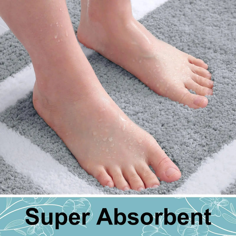 Axyaa Ultra Absorbent Microfiber Bath Rug for Luxury Bathroom Experience