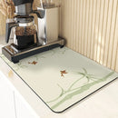 Axyaa Chinese Style Flowers Pattern Cup Mat Set for Dining Table