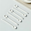 Axyaa Ceramic Tulip Relief Coffee Stirring Spoon Set