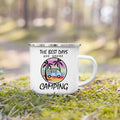Axyaa Enamel Camping Mug Nature Hiking Travel Coffee Tea Cup