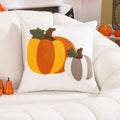 Embroidered Pumpkin Halloween Pillowcase by Axyaa - Cotton Throw Cushion Cover