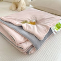 Axyaa Cool Silk Summer Quilt | Solid Color Printing Cool Silk Quilt