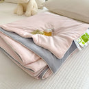 Axyaa Cool Silk Summer Quilt | Solid Color Printing Cool Silk Quilt