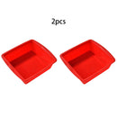 Silicone Baking Tray Set for Household Oven by Axyaa: Easy Demold, Rectangular & Square Cake Mold