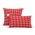 Axyaa Vintage Christmas Knitted Pillow Cover Set