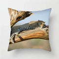 Cheetah Leopard Print Decorative Cushion Cover By Axyaa