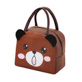 Axyaa Cartoon Animal Lunch Bag: 3D Steroe, Insulated, Waterproof Kids Tote