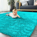 Axyaa Kids Bedroom Shaggy Carpet: Soft, Fluffy, Cozy Rugs for Boys and Girls