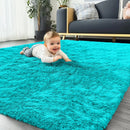 Axyaa Kids Bedroom Shaggy Carpet: Soft, Fluffy, Cozy Rugs for Boys and Girls
