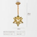 Axyaa Five Pointed Star Pendant Light, Personalized and Creative Design for Various Spaces