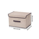Axyaa Plus Size Clothing Organizer Box with Lid for Quilts and Bedding