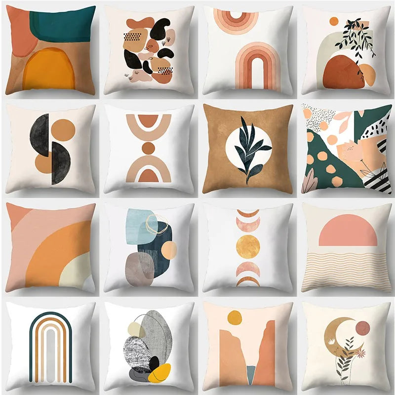 Axyaa Abstract Art Pillowcase: Parent-child Gift, Home Decor Square Cushion Cover