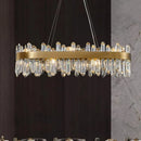 Axyaa Crystal Living Room Chandelier, Bedroom Pendant Lamp, Luxury Ceiling Light