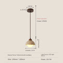Axyaa Small Stone Chandelier Pendant Lamp for Girl Bedroom, Modern Flower Bud Design