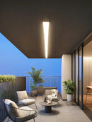 Axyaa Waterproof Outdoor LED Wall Light for Garden Porch - IP65, Long Strip, Wrought Iron