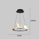 Axyaa Golden Magpie Bird LED Wall Lamp for Home and Hospitality Decoration