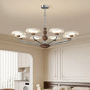 Nordic Walnut Chandelier | Axyaa Pendant Light for Home, Restaurant & Living Room