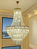 Axyaa Luxury Crystal Chandelier for Home Decor and Hotel Staircase