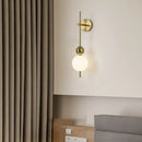 Axyaa White Acrylic Ball LED Wall Lamp for Modern Home Decoration