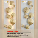 Axyaa Gold Lotus Leaf LED Wall Sconce - Modern Living Room Decor Lighting