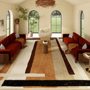 Axyaa Retro Style Large Waterproof Carpet for Living Room, Non-slip Soft Rug