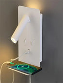 Axyaa LED Wall Light with USB Port and Phone Stand