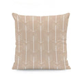 Axyaa Beige Geometric Lace Cushion Cover 45X45cm for Living Room Decor