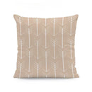 Axyaa Beige Geometric Lace Cushion Cover 45X45cm for Living Room Decor