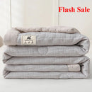 Axyaa Solid Color Summer Quilt: Double Spell Simple Quilt for Dormitories