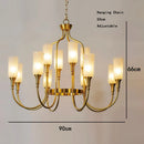 Axyaa Luxury Brass Chandeliers - American Cottage Design