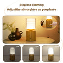 Axyaa Cordless Magnetic Desk Lamp, Three-Level Dimmable LED Table Lamp, Rechargeable & Portable