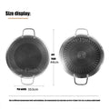 Axyaa Stainless Steel BBQ Grill Pan and Wok for Outdoor Cooking and Camping