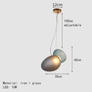 Axyaa Nordic Glass Chandelier LED Pendant Lamp for Home Decor