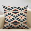 Axyaa Geometric Aztec Boho 45x45cm Linen Pillowcase for Home Sofa Decor