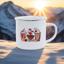 Axyaa Couple Bear Enamel Mug - Valentine's Coffee Cup Gift