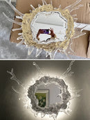 Axyaa Water Flower Mirror Wall Light for Home Decor and Bathroom Lighting