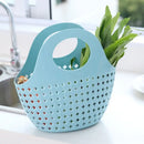 Axyaa Mesh Handheld Bath Storage Basket for Laundry and Bathroom