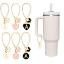 Butterfly Letter Tumbler Charm for Stanley Cups | Axyaa Aesthetic Pendant for Thermos Cup