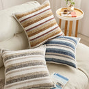 Axyaa Striped Jacquard Pillowcase Cojines for Home & Sofa Decoration