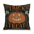 Axyaa Halloween Fun Linen Pillowcase Cojines Home Sofa Decoration Covers