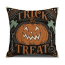 Axyaa Halloween Fun Linen Pillowcase Cojines Home Sofa Decoration Covers