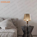 Axyaa Concrete Table Lamp with Glass Shade - Gray Concrete Lamp for Home Decor