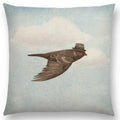 Cute Ghost Sailboat Whale Diver Cushion Cover by Axyaa